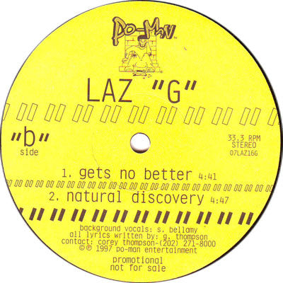 Laz "G" - Lost Cause (You Can't Win)
