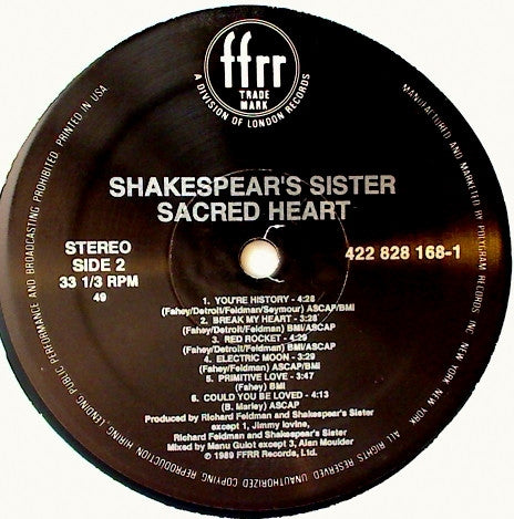 Shakespear's Sister - Sacred Heart