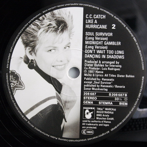 C.C. Catch - Like A Hurricane