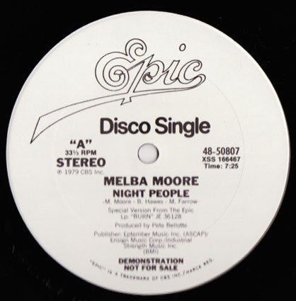 Melba Moore - Night People / Hot And Tasty