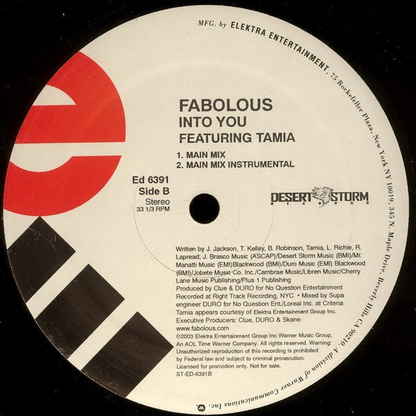 Fabolous - Can't Let You Go (Remix) / Into You