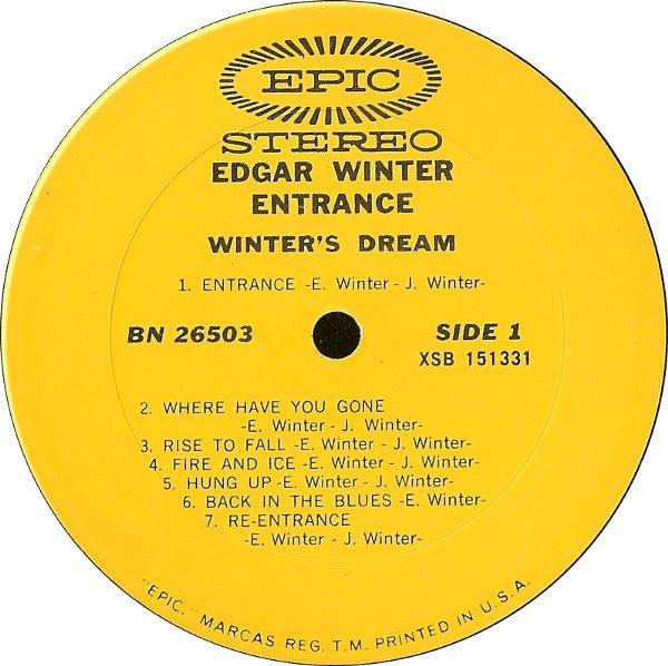 Edgar Winter - Entrance