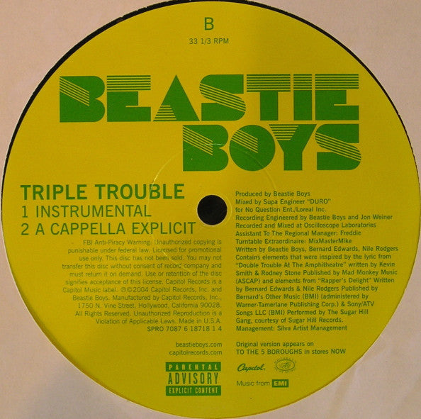 Beastie Boys - Triple Trouble
