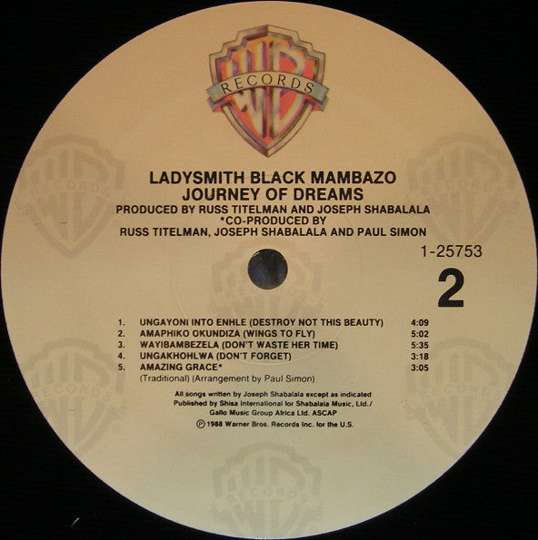 Ladysmith Black Mambazo - Journey Of Dreams