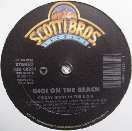 Gigi On The Beach - Friday Night In The U.S.A.