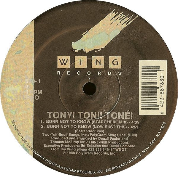 Tony! Toni! Toné! - Born Not To Know