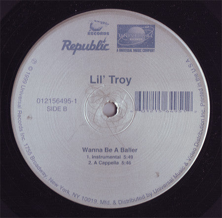 Lil' Troy - Wanna Be A Baller