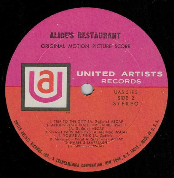 Alice's Restaurant (Original Motion Picture Score)