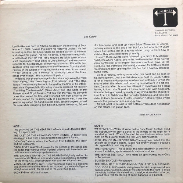 Leo Kottke - 6- And 12-String Guitar