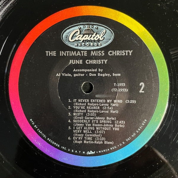 June Christy - The Intimate Miss Christy