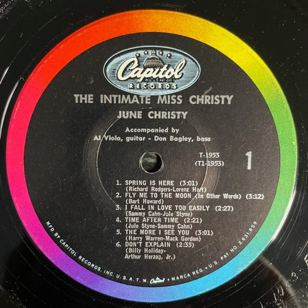 June Christy - The Intimate Miss Christy