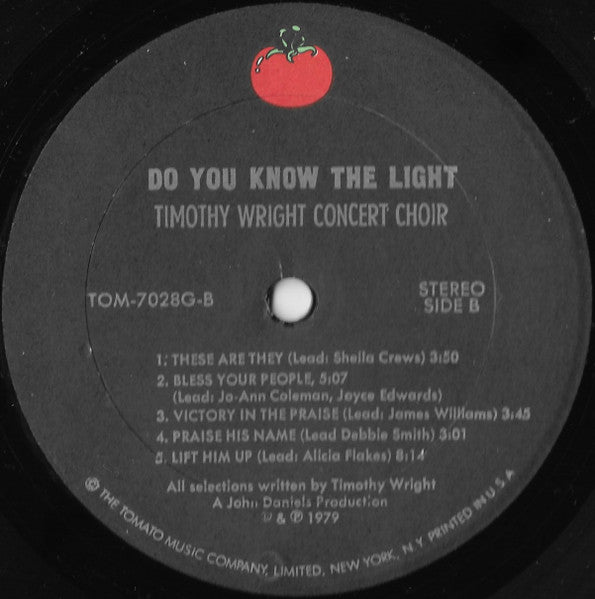 The Reverend Timothy Wright Concert Choir - Do You Know The Light