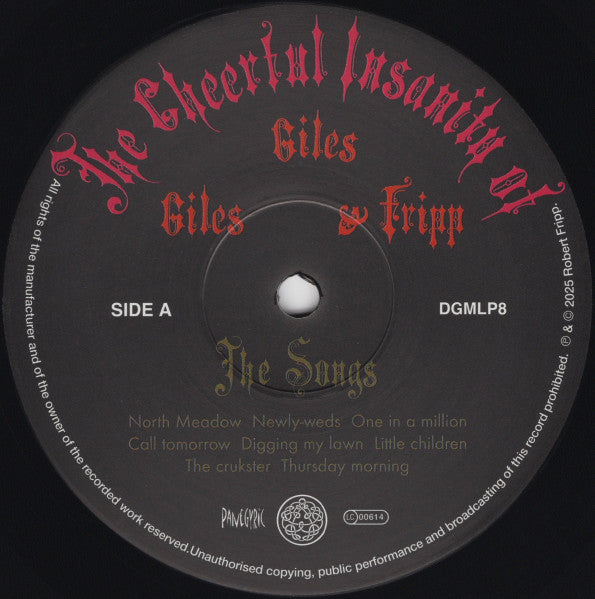 Giles, Giles And Fripp - The Cheerful Insanity Of Giles, Giles And Fripp (The Songs)