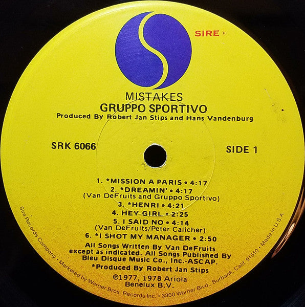 Gruppo Sportivo - Mistakes