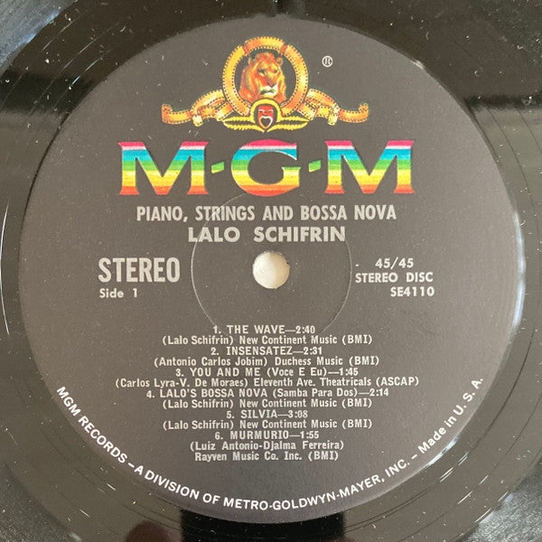 Lalo Schifrin - Piano, Strings And Bossa Nova