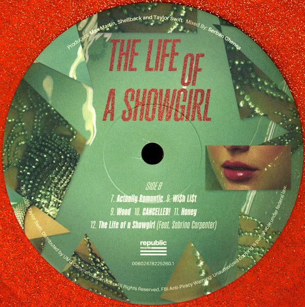 Taylor Swift - The Life Of A Showgirl [ORANGE GLITTER]