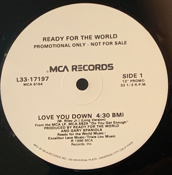 Ready For The World - Love You Down