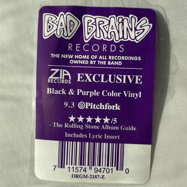 Bad Brains - I Against I [BLACK + PURPLE SPLIT VINYL]