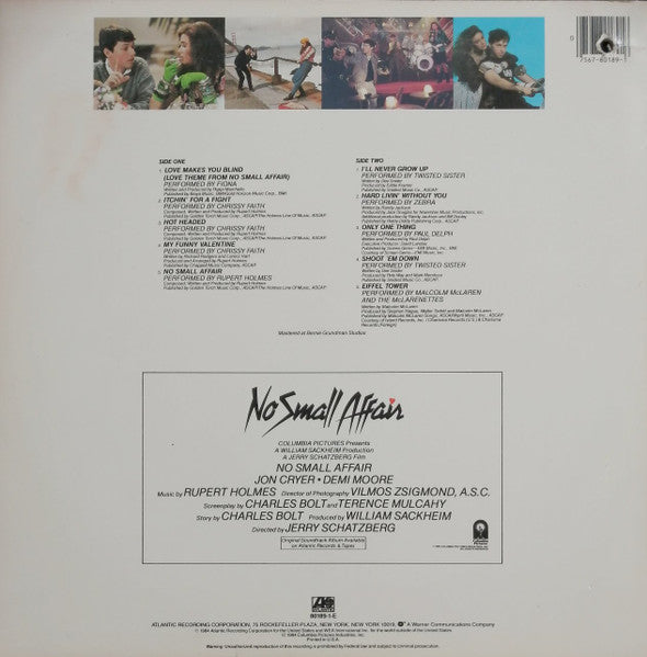 Various - No Small Affair (Original Motion Picture Soundtrack)