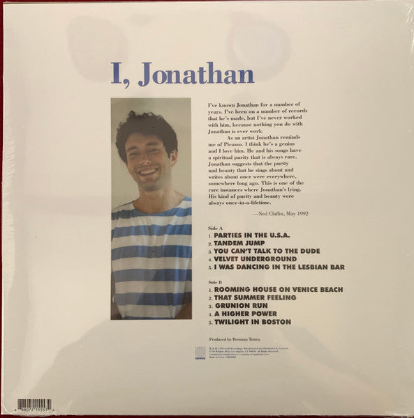 Jonathan Richman - I, Jonathan
