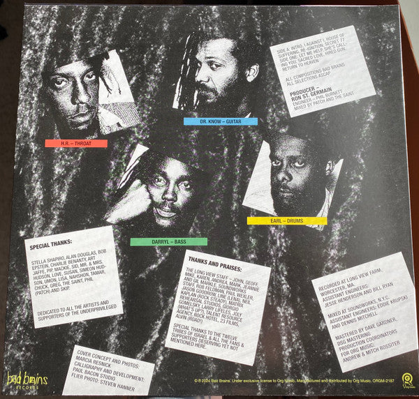 Bad Brains - I Against I [BLACK + PURPLE SPLIT VINYL]