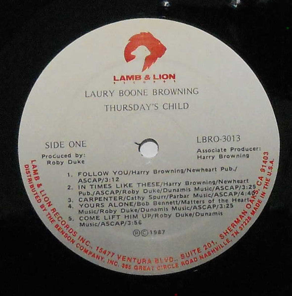 Laura Boone Browning - Thursday's Child