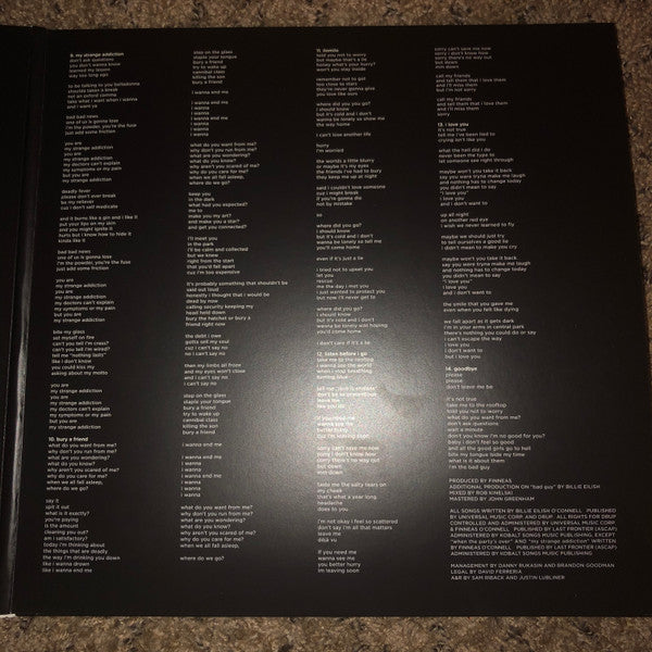 Billie Eilish - When We All Fall Asleep, Where Do We Go? [PALE YELLOW VINYL]