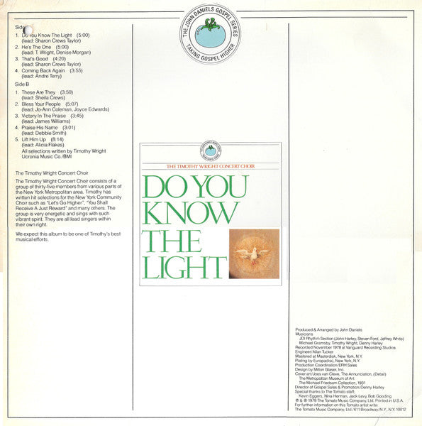 The Reverend Timothy Wright Concert Choir - Do You Know The Light