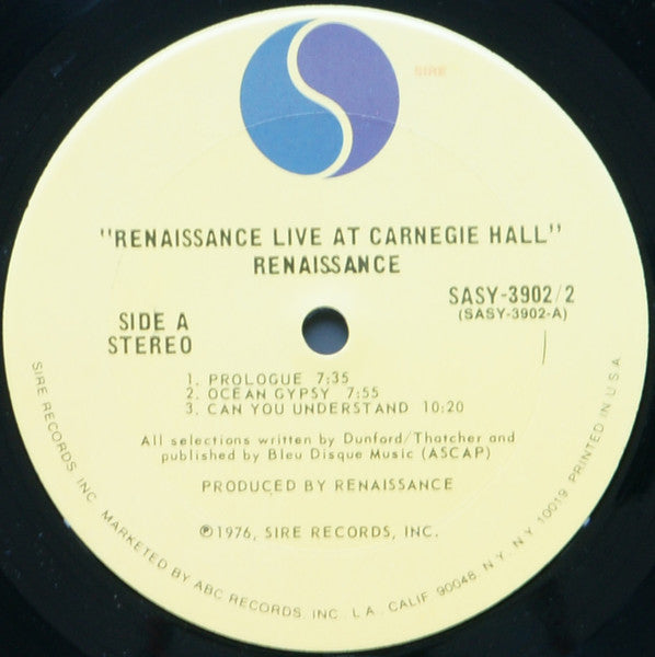 Renaissance (4) - Live At Carnegie Hall
