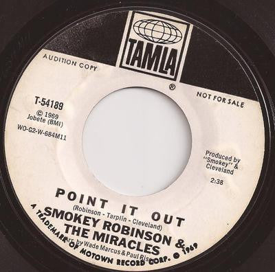 The Miracles - Point It Out [WHITE LABEL PROMO]