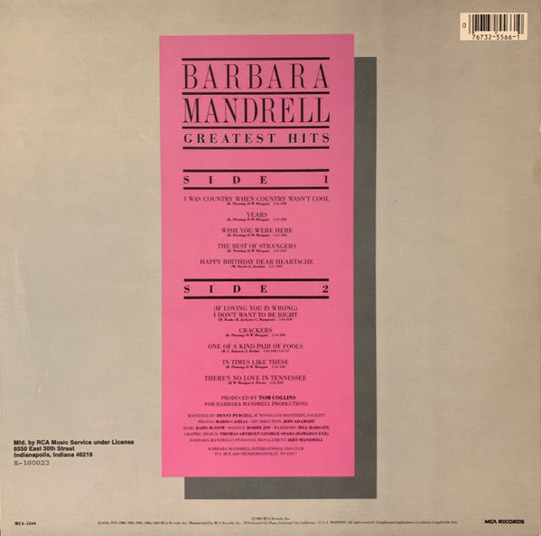 Barbara Mandrell - Greatest Hits