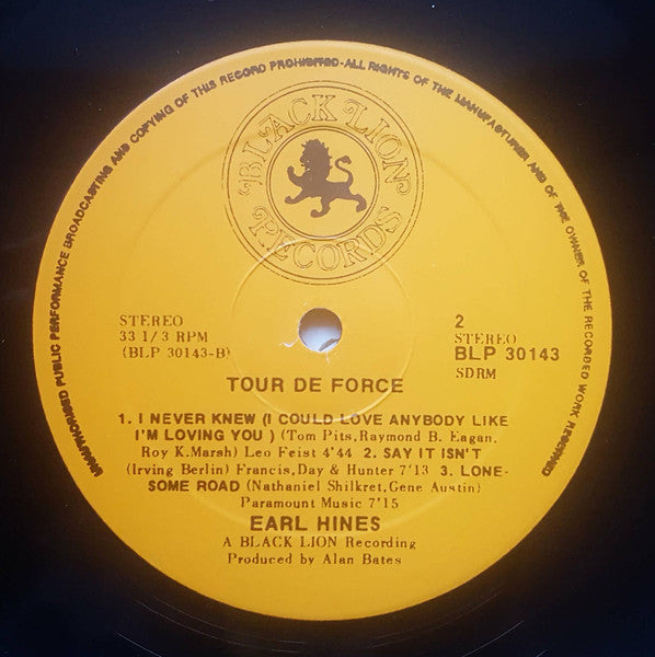 Earl Hines - Tour De Force