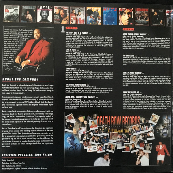 Various - Death Row - Greatest Hits [4LP, CLEAR VINYL]