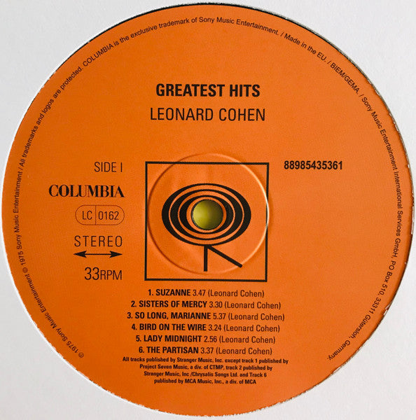 Leonard Cohen - Greatest Hits [180g]
