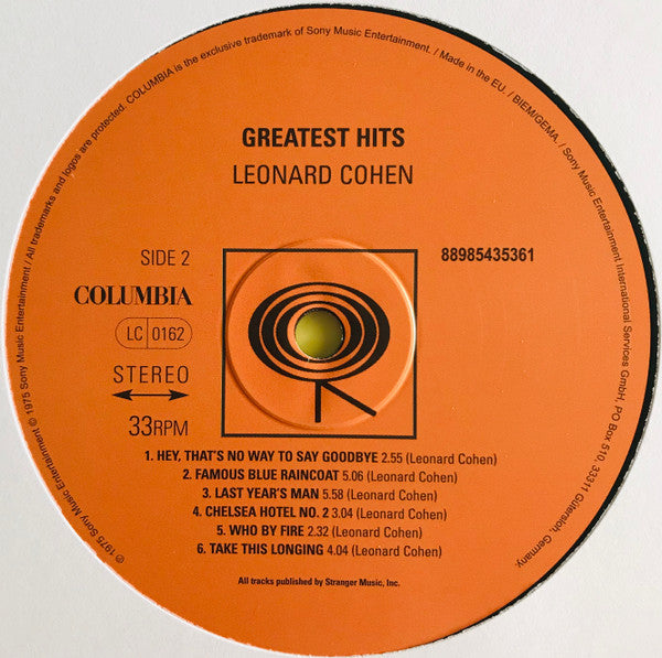 Leonard Cohen - Greatest Hits [180g]