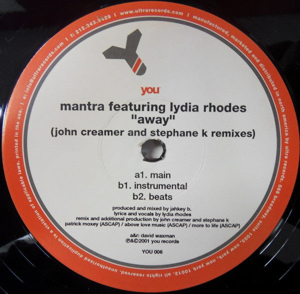 Mantra - Away (John Creamer & Stephane K Remixes)