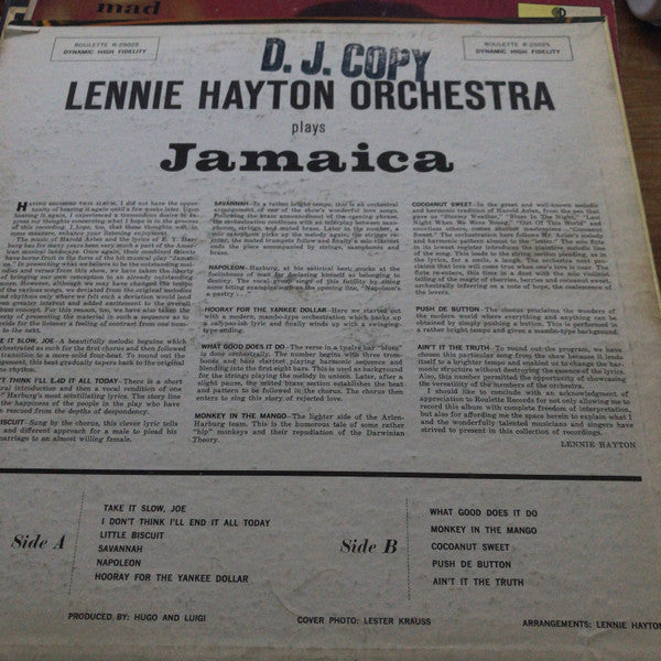 Lennie Hayton - Jamaica