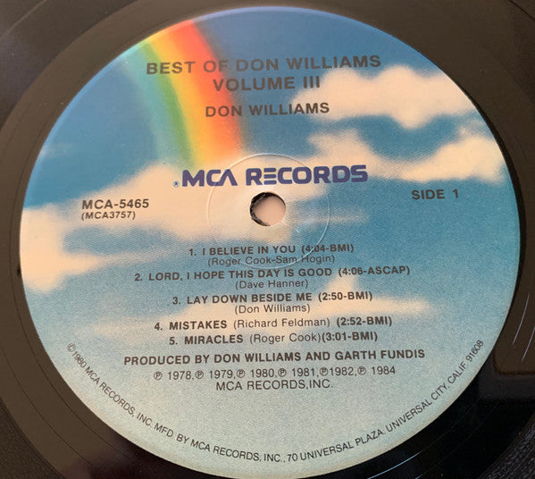 The Best Of Don Williams Volume III