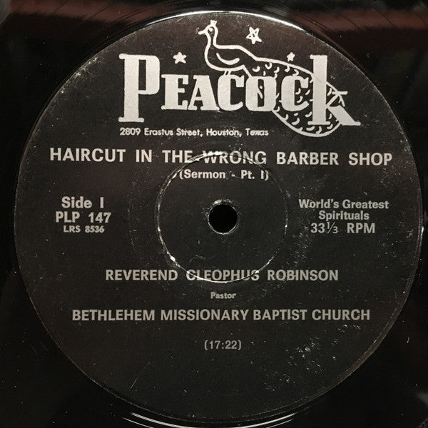 Reverend Cleophus Robinson - A Haircut In The Wrong Barber Shop