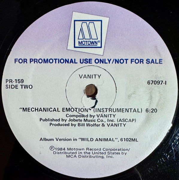 Vanity - Mechanical Emotion