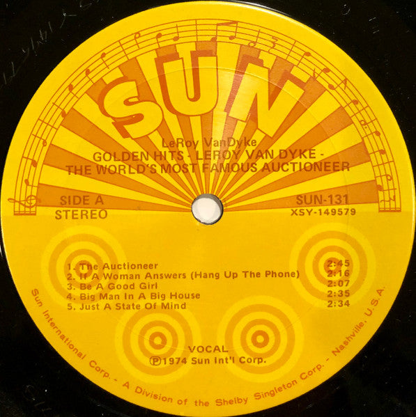 Leroy Van Dyke - Golden Hits: The World's Most Famous Auctioneer