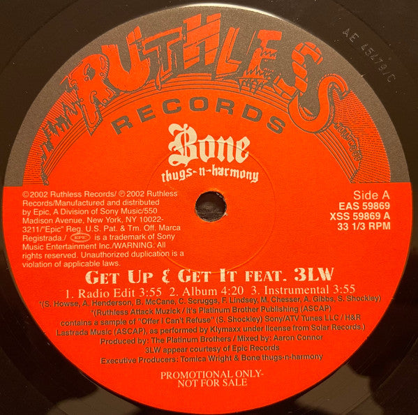Bone Thugs-N-Harmony - Get Up & Get It / Bone, Bone, Bone