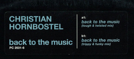 Christian Hornbostel - Back To The Music