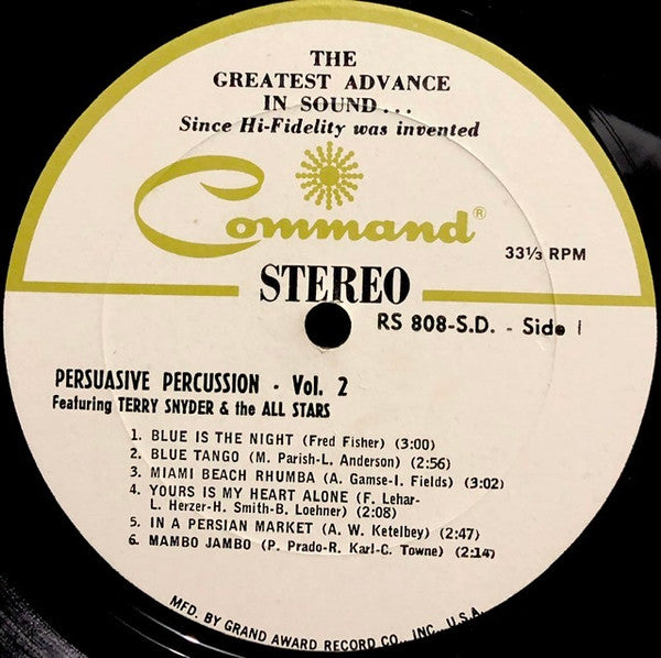Terry Snyder And The All Stars - Persuasive Percussion Volume 2