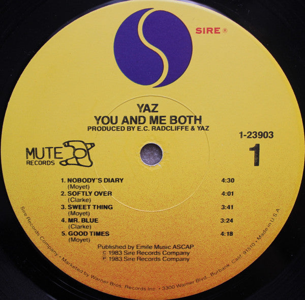 Yazoo - You And Me Both