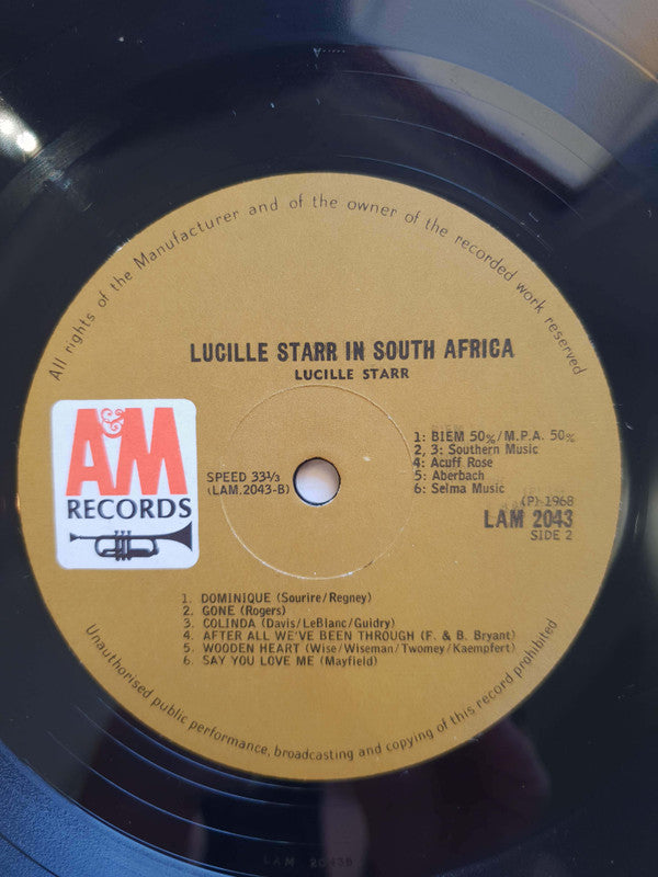 Lucille Starr In South Africa