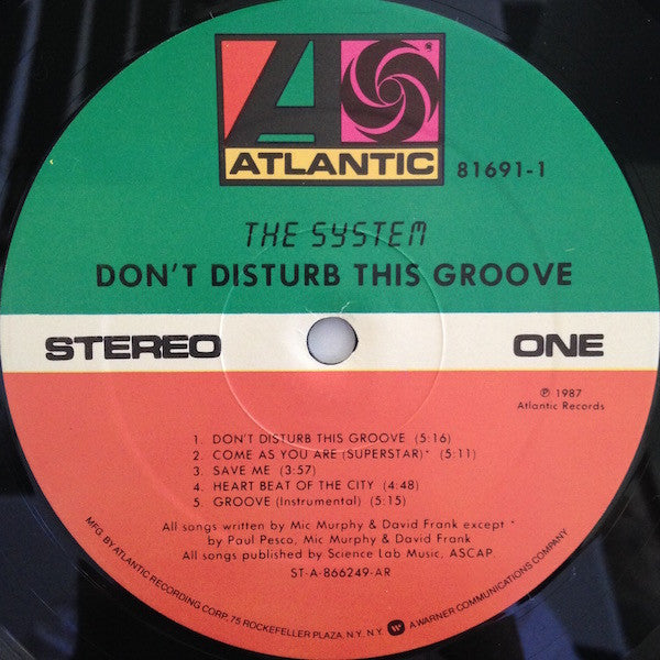 The System - Don't Disturb This Groove