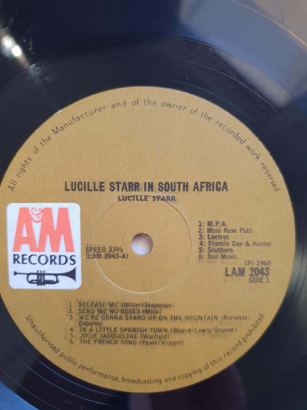 Lucille Starr In South Africa