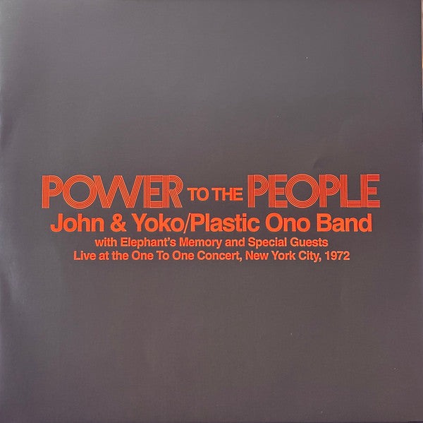John Lennon & Yoko Ono - Power To The People (Live At The One To One Concert, New York City, 1972)