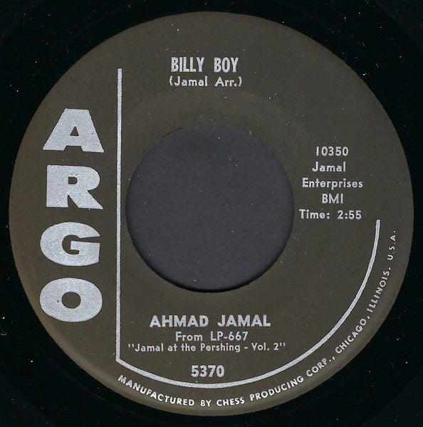 Ahmad Jamal - Billy Boy / Poor Butterfly